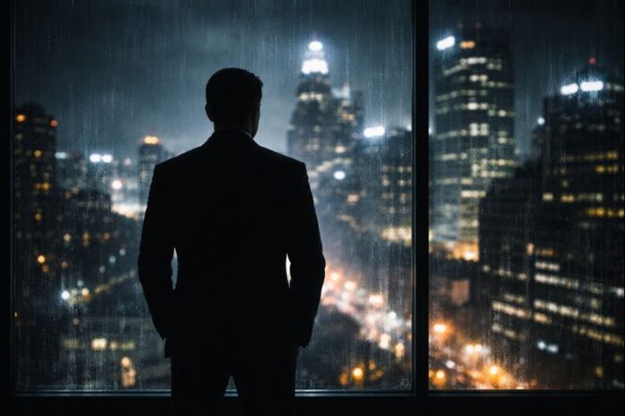 CIA mies ikkuna kaupunki